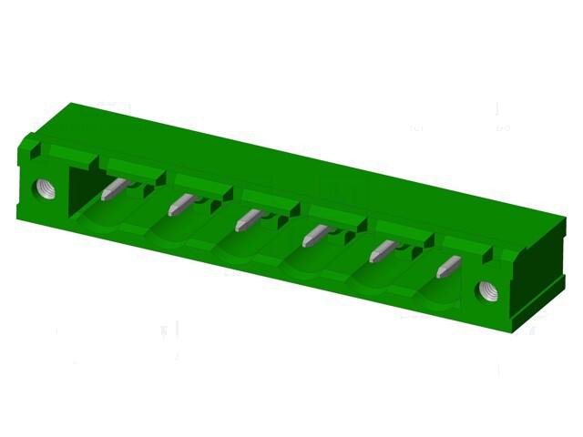 Connector: ontkoppelbare terminal strip; contact; mannelijk Connector: ontkoppelbare terminal strip; contact; mannelijk